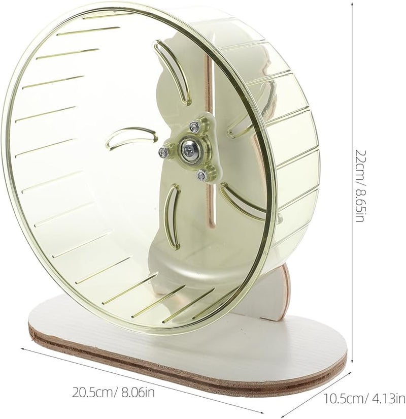 Silent Hamster Exercise Wheel 22cm Plastic Quiet Spinner With Stand For Small Pets - Image 3