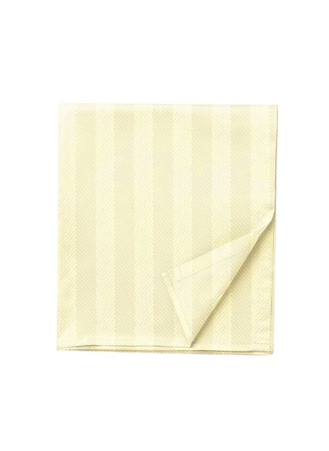 BYFT Tulip (Cream) Queen Size Fitted Sheet and Pillow Covers with 1 cm Satin Stripe (Set of 3 Pcs) 100% Cotton, Soft and Luxurious Hotel Quality Bed linen-300 TC  - Image 2