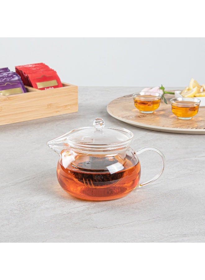 Restaurantware إبريق شاي زجاجي Forma سعة 17 أونصة، 1 غلاية شاي زجاجية مزدوجة الجدار - لا يتشقق، قابلة لإعادة الاستخدام، إبريق شاي زجاجي مزدوج الجدار، حافة مدورة، قابلة للغسل في غسالة الصحون - Image 3