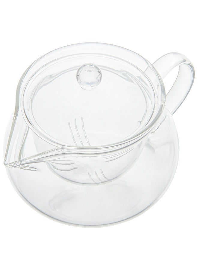 Restaurantware إبريق شاي زجاجي Forma سعة 17 أونصة، 1 غلاية شاي زجاجية مزدوجة الجدار - لا يتشقق، قابلة لإعادة الاستخدام، إبريق شاي زجاجي مزدوج الجدار، حافة مدورة، قابلة للغسل في غسالة الصحون - Image 1