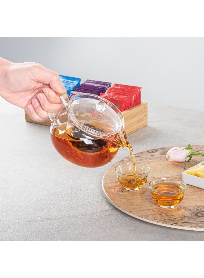 Restaurantware إبريق شاي زجاجي Forma سعة 17 أونصة، 1 غلاية شاي زجاجية مزدوجة الجدار - لا يتشقق، قابلة لإعادة الاستخدام، إبريق شاي زجاجي مزدوج الجدار، حافة مدورة، قابلة للغسل في غسالة الصحون - Image 5