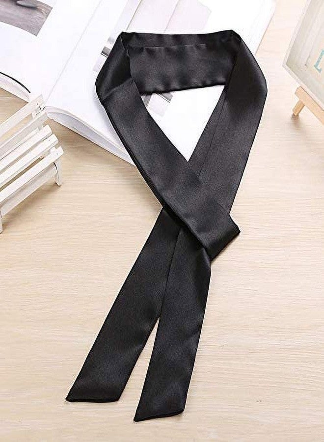 WsjiaboFux Black Satin Ribbon Long Sash Belt for Wedding Dress, Bridal Waist, Robe Replacement, Special Occasion Accessories for Women and Girls - Image 2