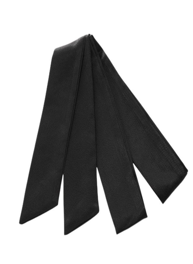 WsjiaboFux Black Satin Ribbon Long Sash Belt for Wedding Dress, Bridal Waist, Robe Replacement, Special Occasion Accessories for Women and Girls - Image 1