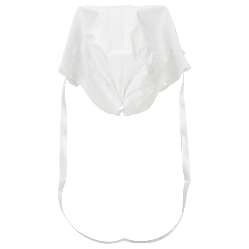 Simply Charming Battenburg Baby Linen Keepsake Bonnet  Made in USA - Image 4