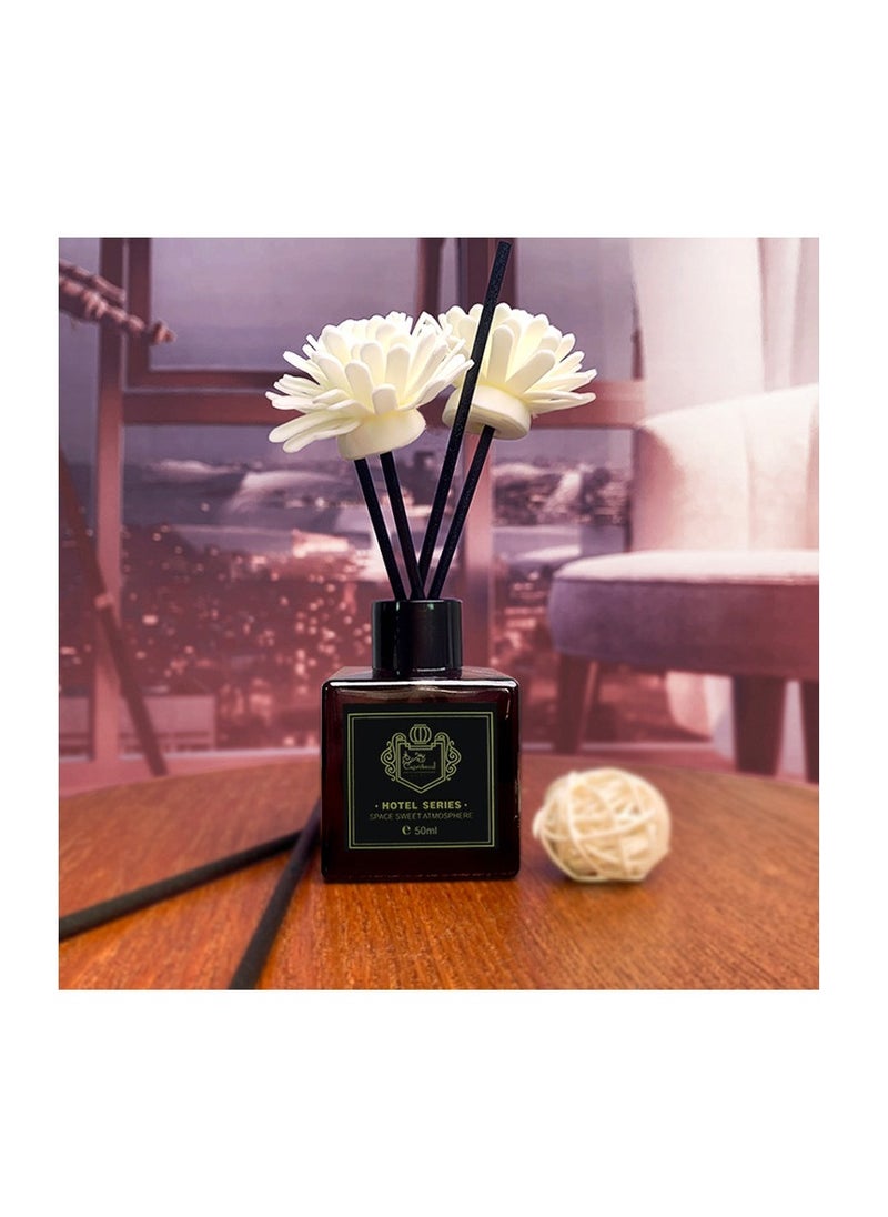 Lemon Oil Aromatherapy Diffuser Stick and Glass Bottle for Room Fragrance and Home Décor