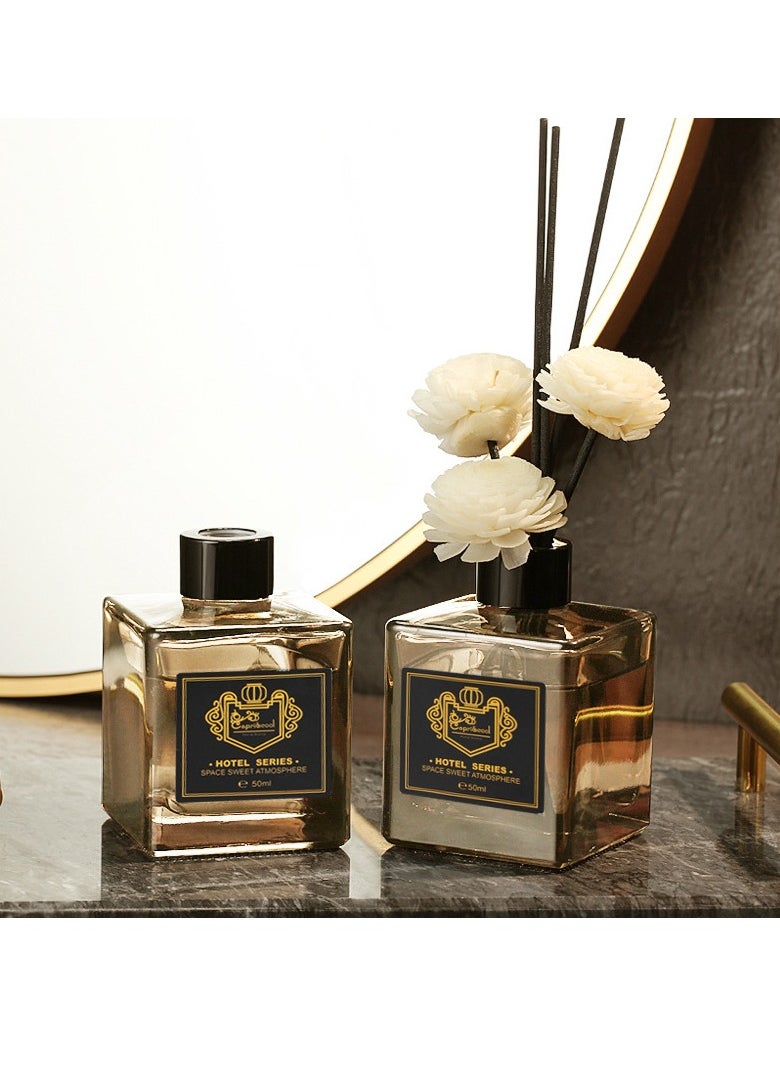 Lemon Oil Aromatherapy Diffuser Stick and Glass Bottle for Room Fragrance and Home Décor