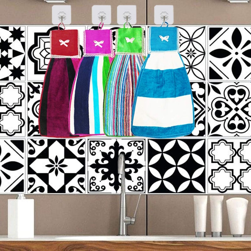 A CUBE LUXURY SOLUTIONS A CUBE LUXURY SOLUTIONS Hanging Cotton 4 Pieces Cotton Washbasin NapkinHand Towel for Kitchen and Bathroom 4  - Image 3