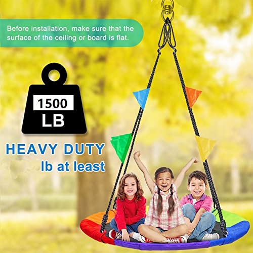 WWFFEN Swing Swivel Hanger Breaking Strength 360° Rotator for Tree Swing, Hammock Chair, Climbing Rope, Yoga, Kids Swing Swivel 1500LB Capacity - Image 4