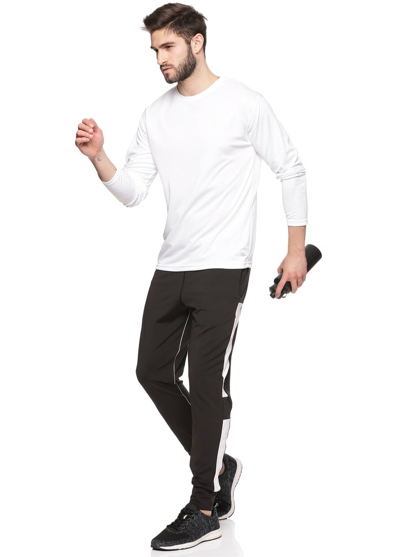 ملابس RSO تي شيرت RSO Outfits للرجال برقبة دائرية وأكمام طويلة من البوليستر باللون الأبيض - Image 5
