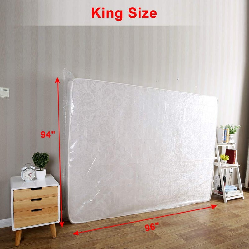 Lauliven 2-Pack Mattress Bag for Moving - California King/King Size Mattress Storage Bag - 4 Mil Extra Thick Heavy Duty Mattress Protection Cover - 94 x 96 Inch - Image 4