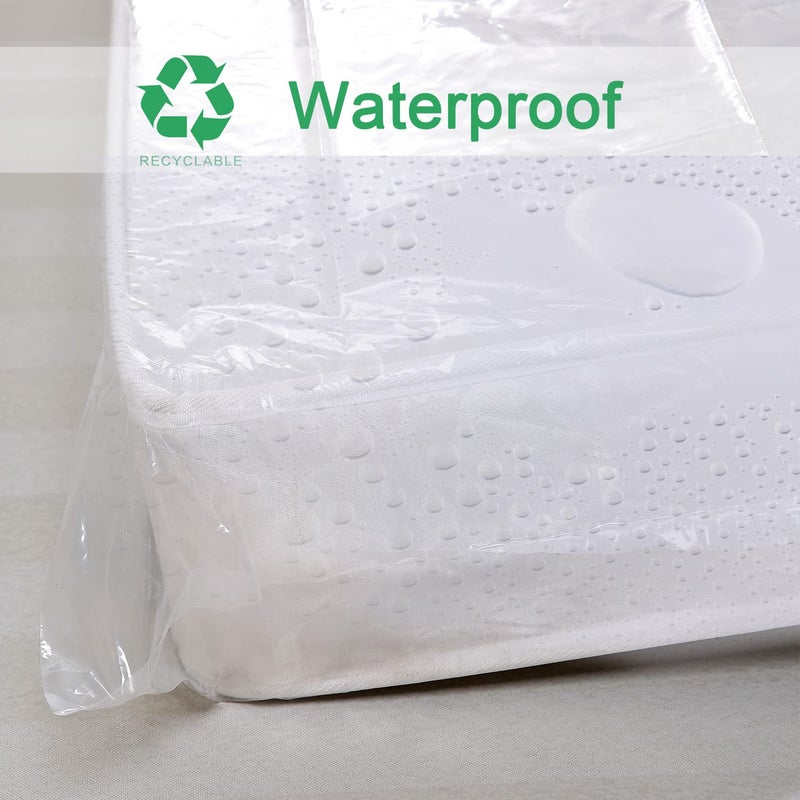 Lauliven 2-Pack Mattress Bag for Moving - California King/King Size Mattress Storage Bag - 4 Mil Extra Thick Heavy Duty Mattress Protection Cover - 94 x 96 Inch - Image 3