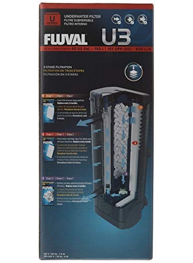 Fluval U3 Underwater Filter  Designed For Freshwater And Saltwater Aquariums, Also Ideal For Terrariums And Turtle Tanks - Image 3