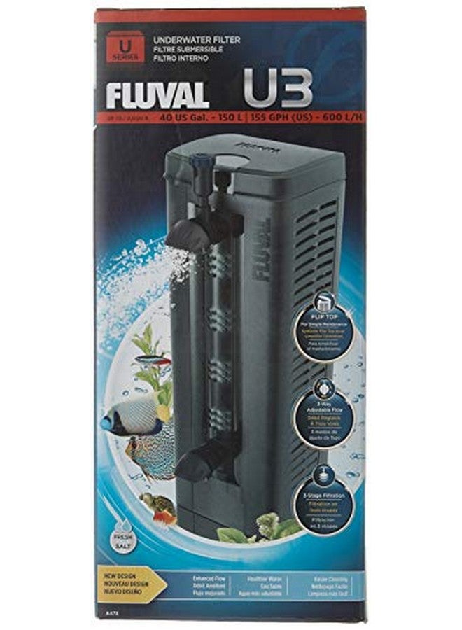 Fluval U3 Underwater Filter  Designed For Freshwater And Saltwater Aquariums, Also Ideal For Terrariums And Turtle Tanks - Image 2