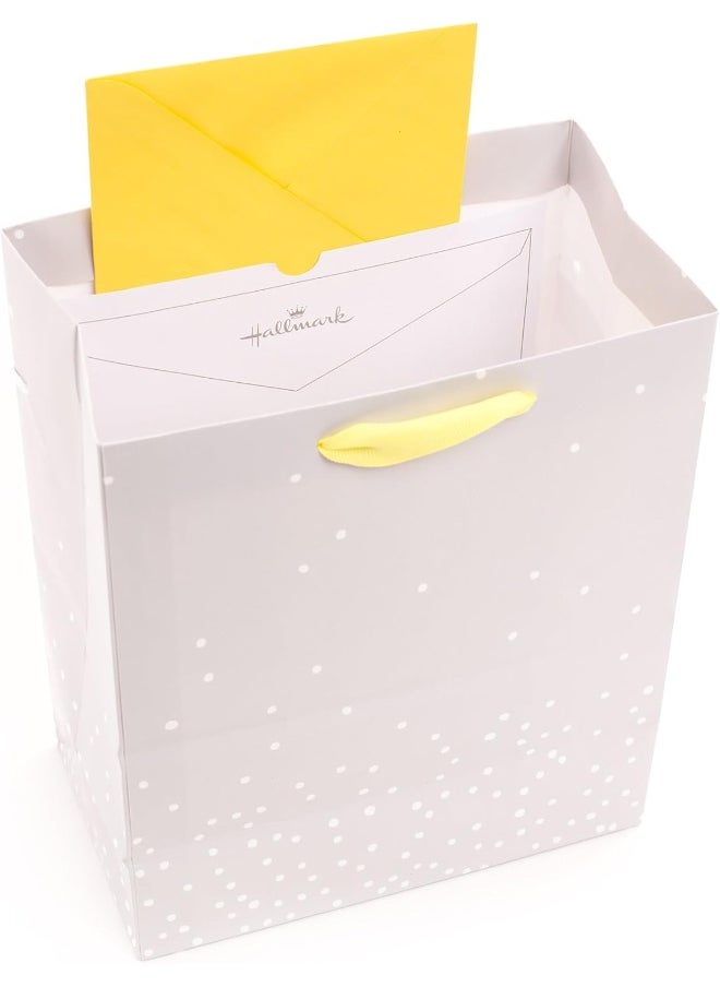 Hallmark Hallmark 9" Medium Baby Gift Bag with Tissue Paper - Baby Banner in Grey, Pink and Blue for Baby Showers, New Parents, and More  - Image 5