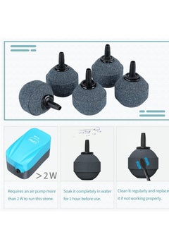 Y&D Aquarium 1.2 Inch Air Stone Ball Bubble Diffuser Release Tool for Pumps Fish Tanks Small Buckets and Koi Ponds, 6 Pack  - Image 3