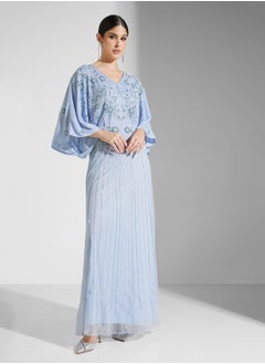 Frock and Frill Puff Sleeves Maxi Dress  - Image 4