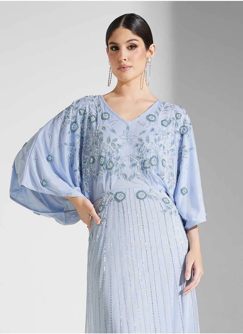 Frock and Frill Embroidered Tulle Gown  - Image 3