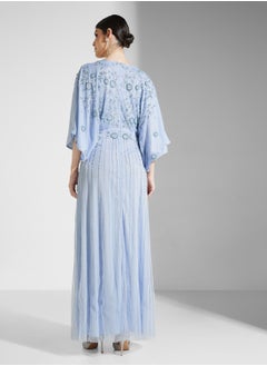 Frock and Frill Puff Sleeves Maxi Dress  - Image 2