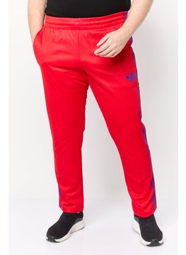adidas Originals Men Sportswear Fit Brand Logo Training Track Pants, Red  - Image 1