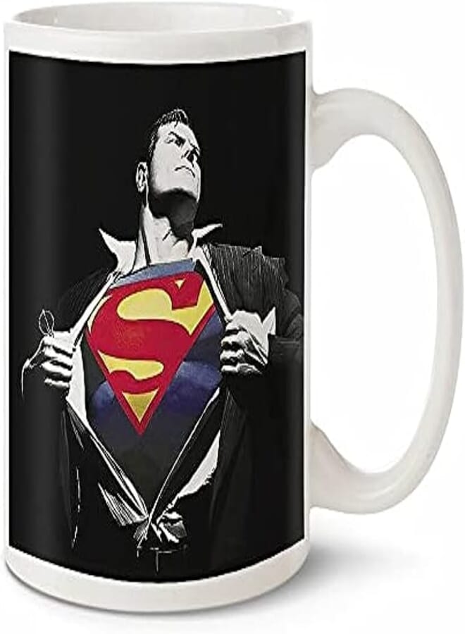 HAZEL Super Man Mug White-1018