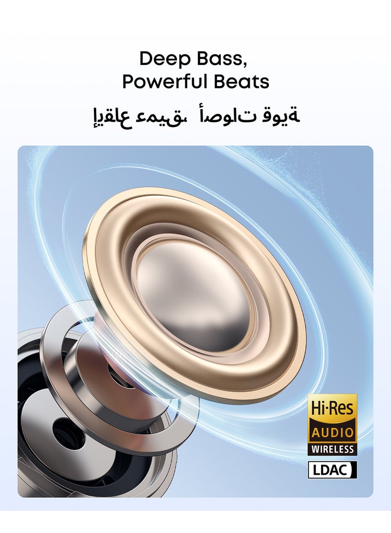 Soundcore C50i by Anker, Open-Ear Headphones, Clip-On Earbuds, Ultra-Comfort, FlexiClip Design, 12mm Drivers for Powerful Bass, AI Clear Calls, 28H Playtime, Secure Fit, Hi-Res, IP55, Bluetooth 6.0 black - Image 4