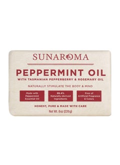 SUNAROMA Sunaroma Peppermint Oil W/ Tasmanian Pepperberry and Alpine Rose Soap (8 Ounce)  - Image 1