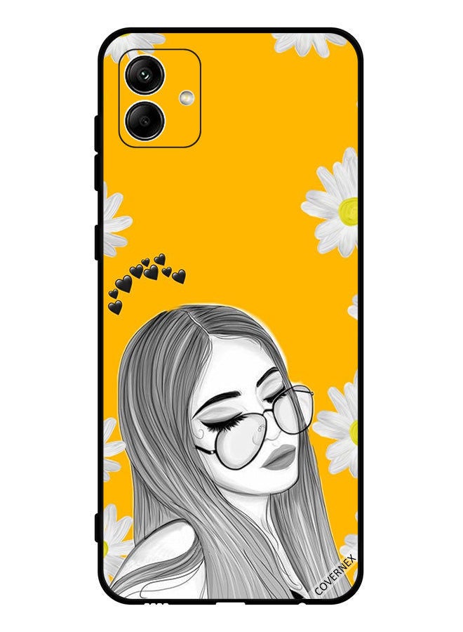 Covernex Protective Case Cover For Samsung Galaxy A04 4G Glasses Girl Art - Image 1