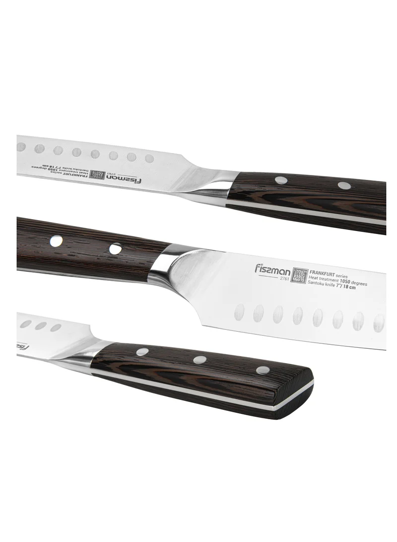 Fissman 7'' inch Santoku Knife 7'' Santoku Knife FrankFurt Series with Sturdy And Elegant Handle  | Best Price UAE