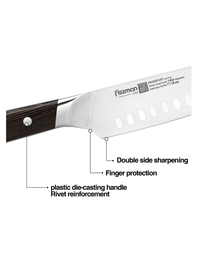 Fissman 7'' Santoku Knife FrankFurt Series with Sturdy And Elegant Handle