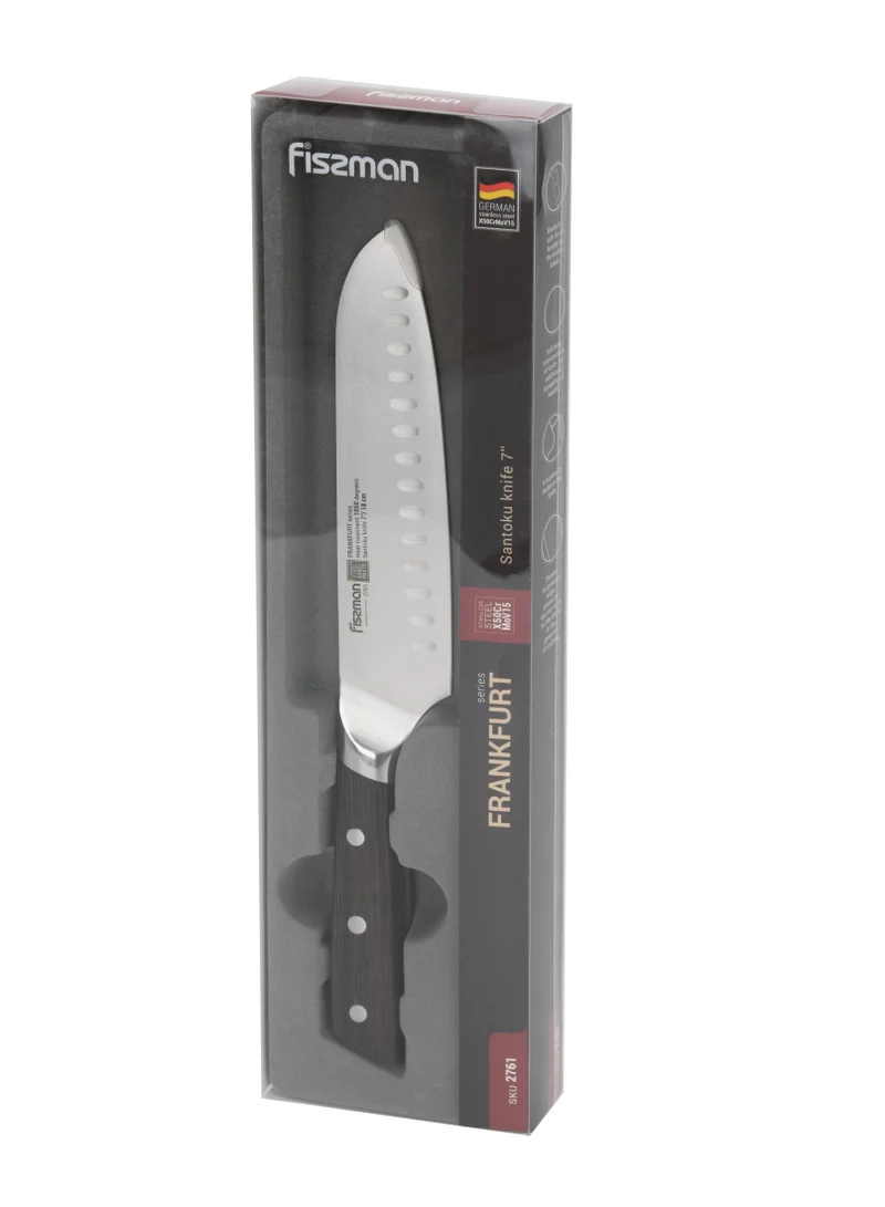 Fissman 7'' inch Santoku Knife 7'' Santoku Knife FrankFurt Series with Sturdy And Elegant Handle  | Best Price UAE