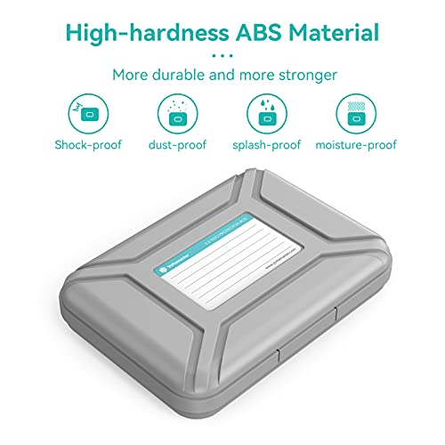 Yottamaster 5-Pack Yottamaster 3.5 Inch Portable HDD Case / External Hard Drive Case -Gray - Image 4