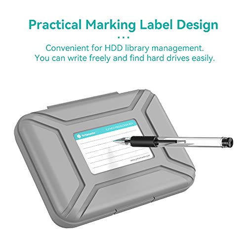 Yottamaster 5-Pack Yottamaster 3.5 Inch Portable HDD Case / External Hard Drive Case -Gray - Image 5