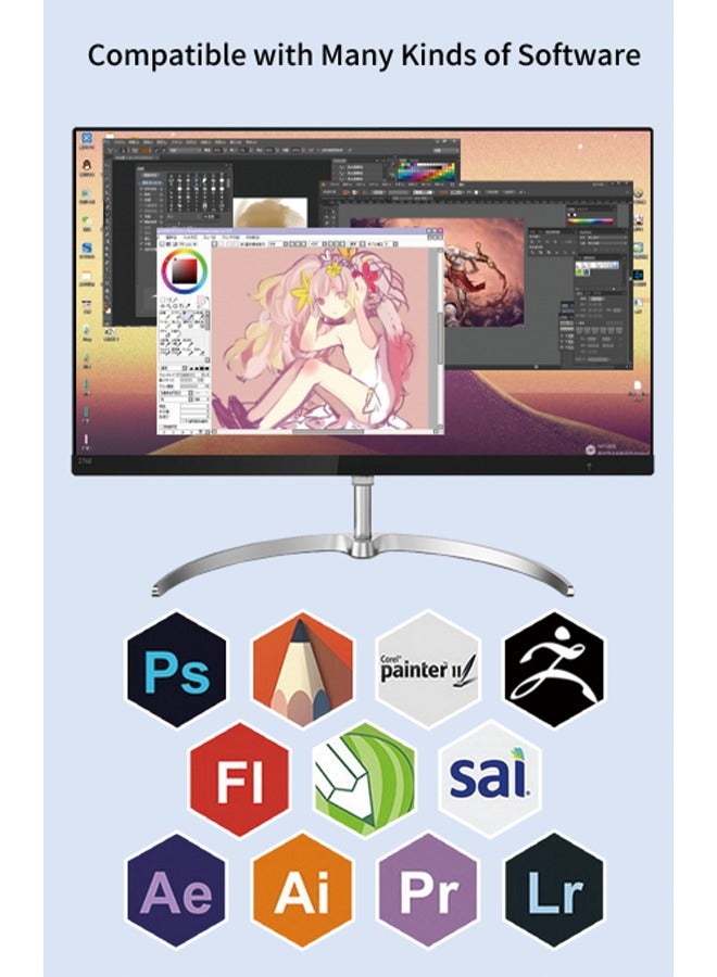 1060PLUS Graphic Tablet - Handwriting and Drawing Tablet, USB-A, 10x6 Inch, 8192 Levels Pressure Sensitivity  - Image 3
