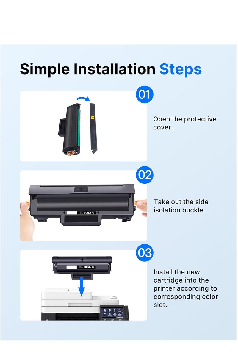 106A Compatible Toner Cartridge  Black, High Yield for Crisp and Clean Printing  - Image 2