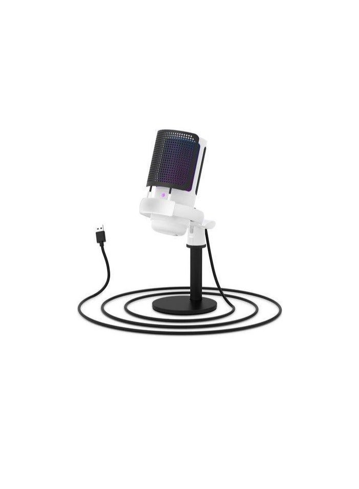 Gaming USB Microphone for Pc Ps5,Condenser Mic with Quick Mute,Rgb Indicator,Tripod Stand, Pop Filter,Shock Mount,Gain Control - Image 2