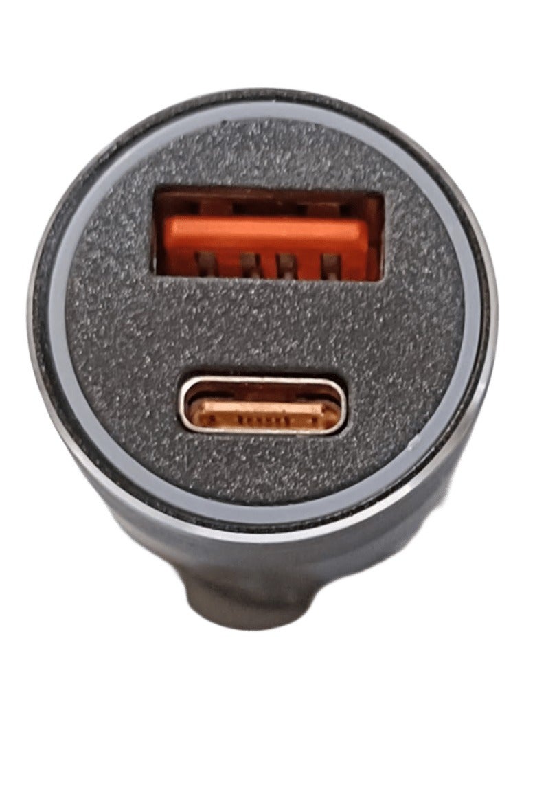 دريم شاحن سيارة USB C، شاحن سيارة مدمج بمنفذين من النوع C بقوة 38 وات مع إضاءة LED - Image 4