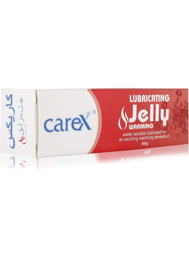 careX Lubricating Jelly - Warming | Greaseless Transparent Water Soluble and Non-Irritating | For An Exciting Warming Sensation | 60gm - Image 2