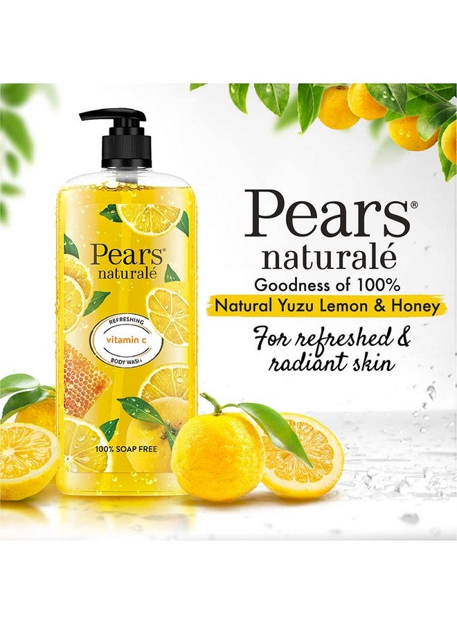 Pears Naturale Refreshing Vitamin C Body Wash With Natural Yuzu Lemon, Vitamin C & Honey Extract | For Refreshed & Radiant Skin| 750 Ml - Image 3