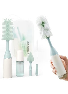 Momcozy Bottle Brush Kit - Foam Dispenser - BPA Free - Green  - Image 1