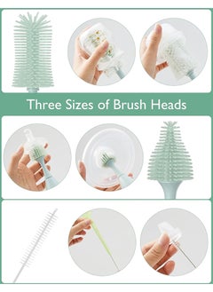 Momcozy Bottle Brush Kit - Foam Dispenser - BPA Free - Green  - Image 4