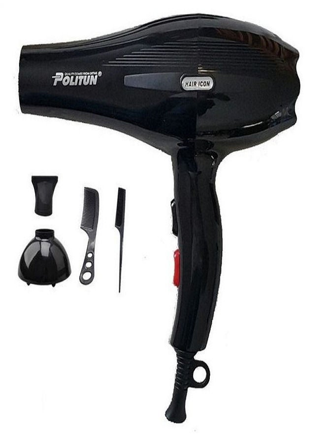 POLITUN Politun Salon V5 Professional Hair Dryer 4in1 5000w Black - Image 1