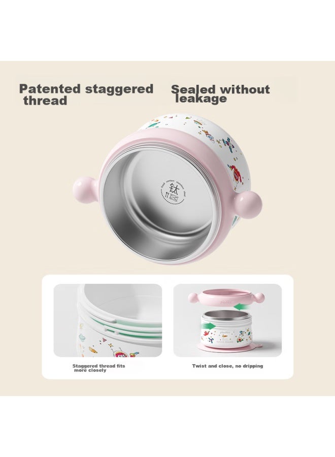 Plodon Baby Food Bowl, Infant Constant Temperature Water-filling Bowl, Titanium Baby Food Bowl, Large Capacity Bowl For Infants And Toddlers, Shatterproof Children's Tableware - Image 2
