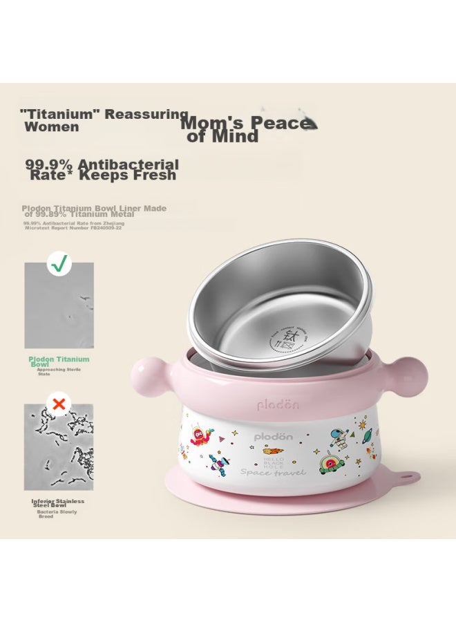 Plodon Baby Food Bowl, Infant Constant Temperature Water-filling Bowl, Titanium Baby Food Bowl, Large Capacity Bowl For Infants And Toddlers, Shatterproof Children's Tableware - Image 1