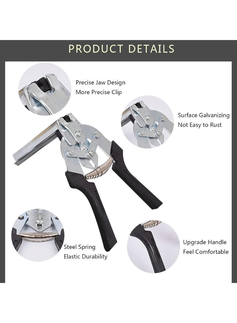 Type M Hog Nail Ring Pliers Kit with 2400pcs M Clips for Fence Fastening, Upholstery Installation, Animal Cages - Image 3