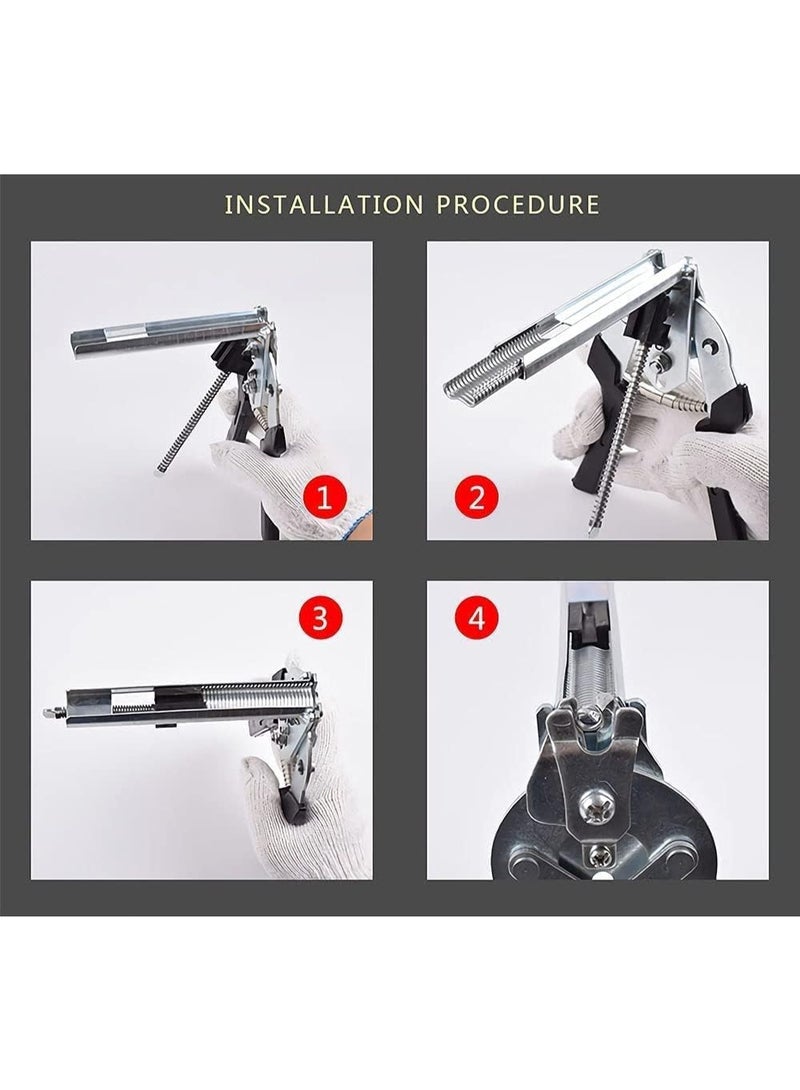 Type M Hog Nail Ring Pliers Kit with 2400pcs M Clips for Fence Fastening, Upholstery Installation, Animal Cages - Image 4