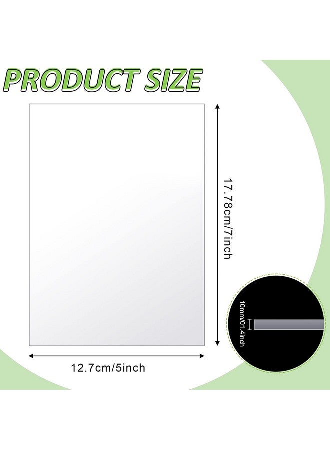 Queekay Acrylic Sheets Clear Plastic Sheet With Protective Paper Clear Petg Panels For Craft Projects Replacement Picture Frame (120 Pieces 7 X 5 X 0.04 Inch) - Image 2