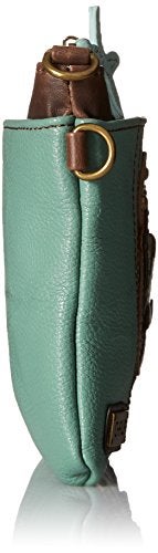 Chala Mini Cross-body Messenger Bag -Women PU Leather Phone Purse with Straps (Teal Sea Turtle) - Image 3