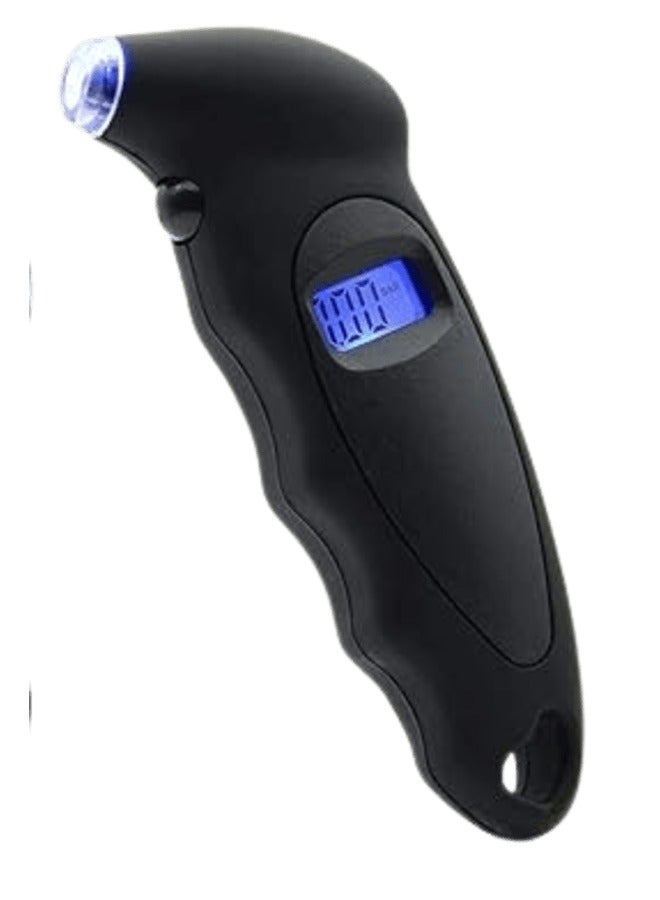 Generic Digital Tyre Air Pressure Gauge Tester Tool, Black  - Image 1