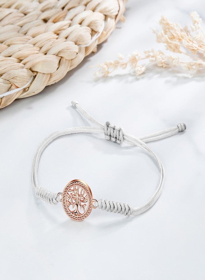 JENDEAR SHINE Tree of Life Bracelet for Women, Adjustable Handmade Rope Chain Tree of Life Charm, Birthday Gifts for Women Moms - Image 5