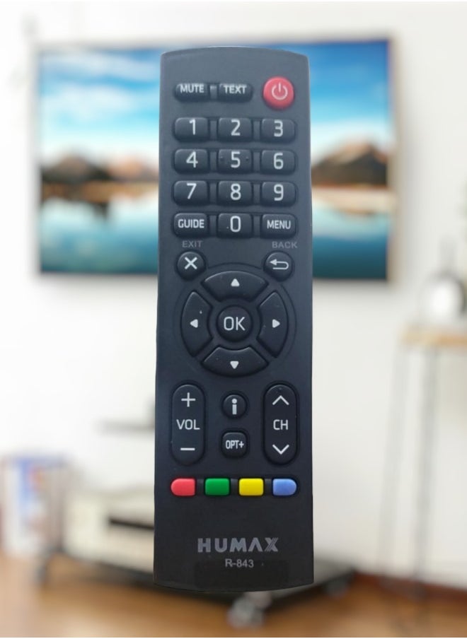 Humax Humax Receiver Remote Control R-843 Black  - Image 1